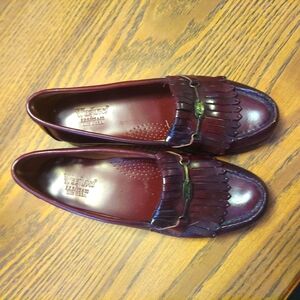 G.H. Bass & Co. Maroon Leather Loafers